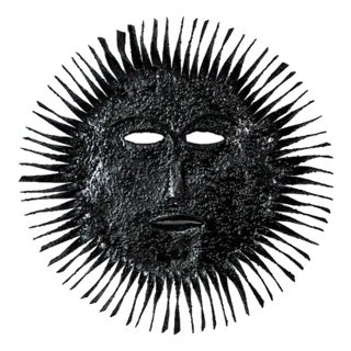 Large Brutalist Sun Sconce, Spain, 1970s For Sale