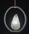 1940s Charming Transparent Art Decò Barovier E Toso Pendant Light Murano Glass For Sale - Image 4 of 12