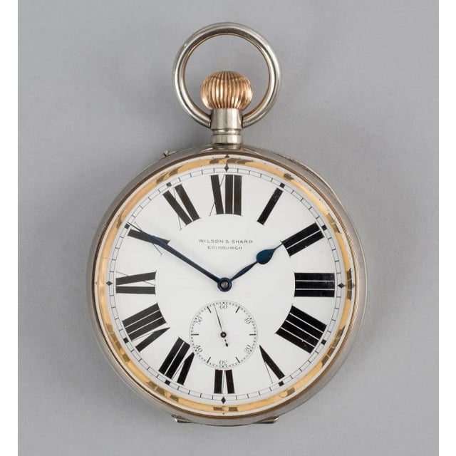 Pocket Clock in Sterling Silver Stand, 1904 For Sale - Image 11 of 13