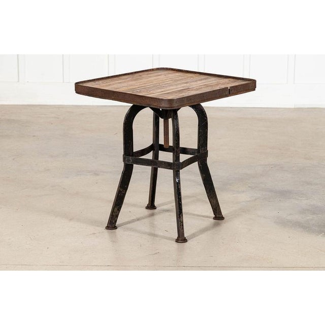 Wood 19th Century English Iron and Pine Artist Sculpture Stand, 1890 For Sale - Image 7 of 14
