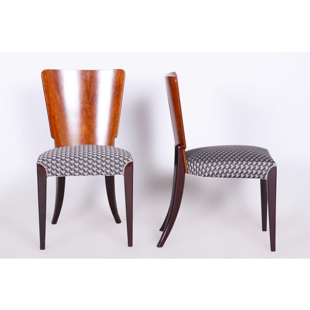 Art Deco Chairs in Beech attributed to Jindřich Halabala for Up Závody, Czechia, 1930s, Set of 4 For Sale - Image 6 of 12