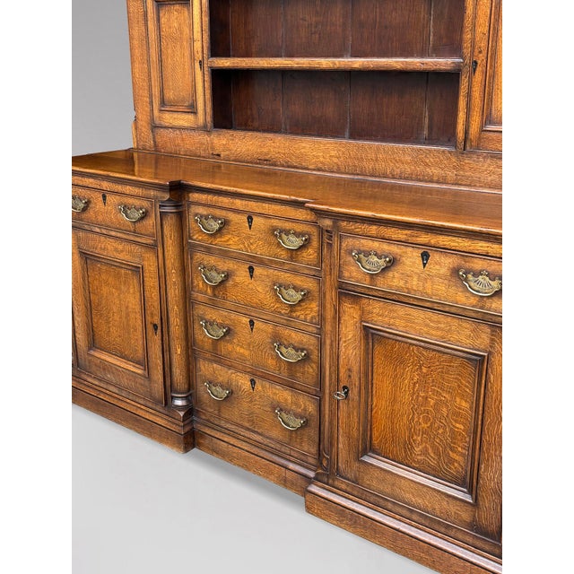 Wood 19th Century Georgian Oak Dresser, 1820 For Sale - Image 7 of 14