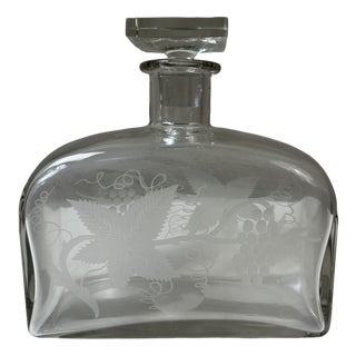 Vintage Glass Carafe, 1940 For Sale