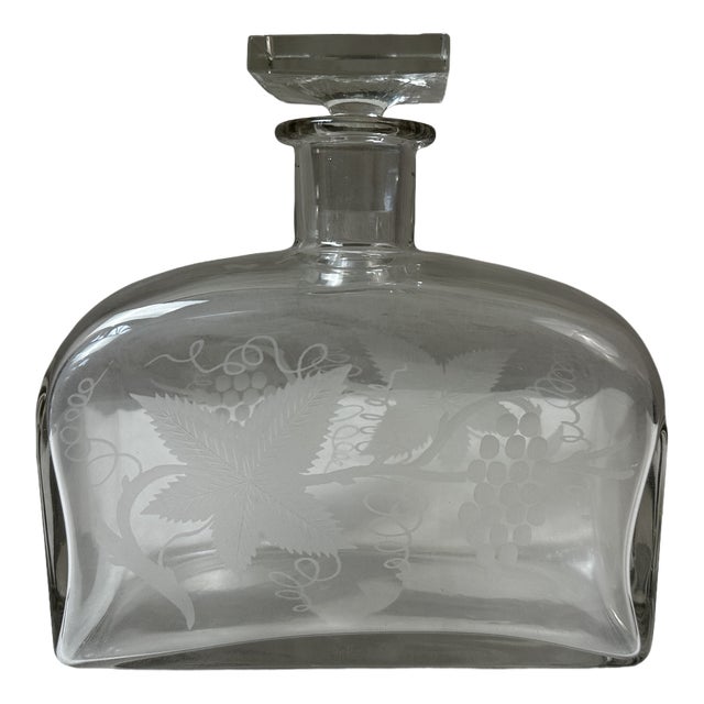 Vintage Glass Carafe, 1940 For Sale