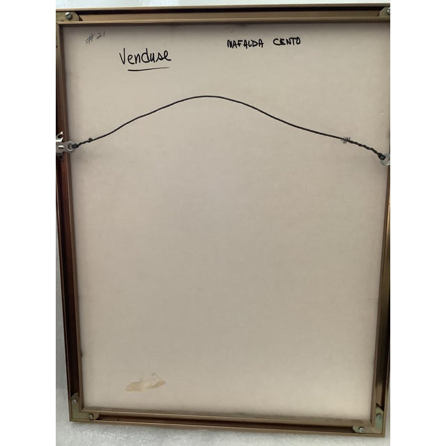 The Watercolor Figure “Venduse” Painting by Mafalda Cento For Sale In New York - Image 6 of 6