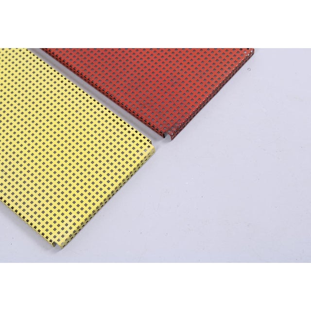 Perforated Metal Wall Racks from Pilastro, 1950s, Set of 2 For Sale - Image 14 of 15