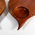 1960s Sculptural Teak Wood Two Leaf Shape Sectioned Plates For Sale - Image 4 of 9