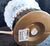 Metal Vintage Table Lamp with Chrome-Plated Metal Base and Relief Glass Shade by Graewe, 1970s For Sale - Image 7 of 8