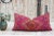 Magenta Antique Taneesha Sindh Silk Pillow For Sale - Image 8 of 9