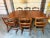 1950s Dining Set – Drop-Leaf Table, 6 Chairs For Sale - Image 11 of 12