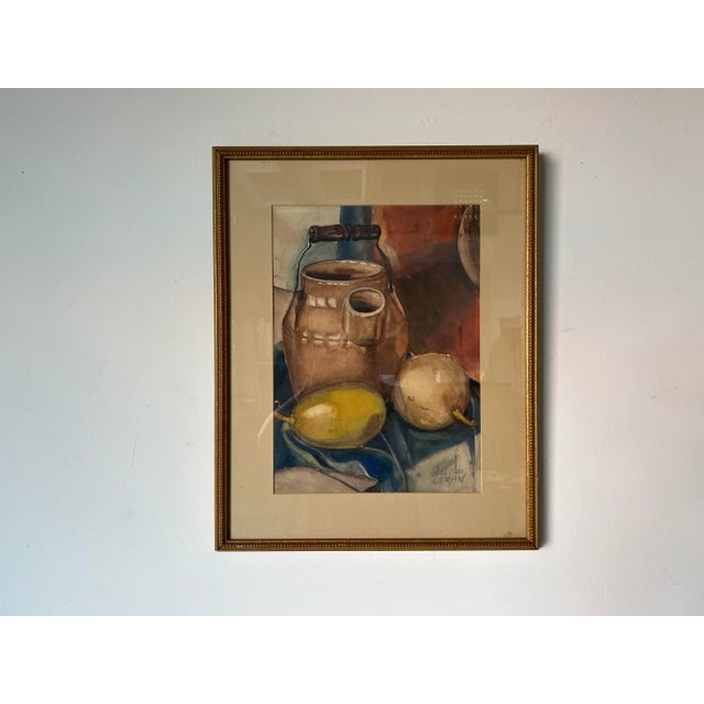 1930's Ruth Rees Still Life Watercolor Painting For Sale - Image 12 of 12
