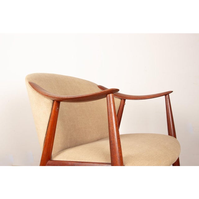 Scandinavian Teak and Fabric New Tyrol Armchairs by Gerhard Berg for Westnofa, 1960, Set of 2 For Sale - Image 6 of 18