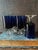 Early 20th Century Early 20th Century Deep Blue Sasaki Wineglasses Coastal Decor Jewel Tones - Set of Five (5) For Sale - Image 5 of 7