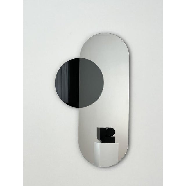 Contemporary Layered Silhouettes Stadium Circle Mirrors by Rive Roshan For Sale - Image 3 of 4