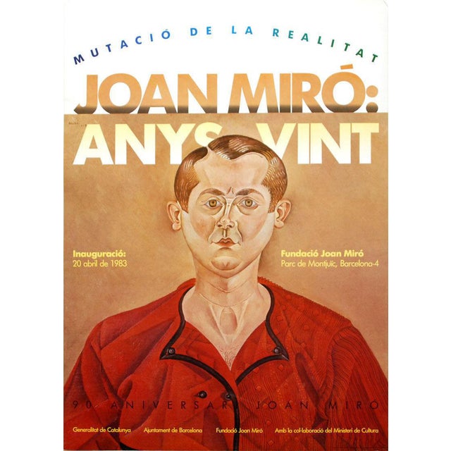 Anys Vint Exhibition Poster after Joan Miró For Sale