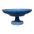 1920s Spectacular Antique Delphite Blue Glass Pedestal Bowl For Sale