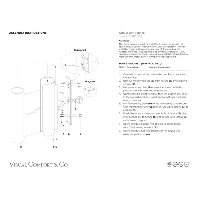 Black Anne-Marie Barton for Visual Comfort Signature Armise 29" Sconce in Matte Carbon with Nova Frost For Sale - Image 8 of 9