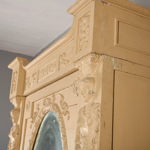 20th Century Papier-Mâché Wardrobe For Sale - Image 15 of 18