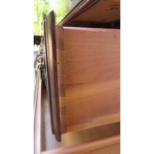1980s Ethan Allen Georgian Court Dresser Cherry Designer For Sale - Image 11 of 13