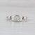 Silver Vintage 0.14ct Transitional Cut Diamond Engagement Ring 18k White Gold Size 5 For Sale - Image 8 of 8