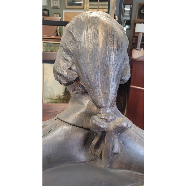 Large 1940s Chalkware Bust of George Washington For Sale In Philadelphia - Image 6 of 11