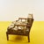 Vintage Rattan Armchair with Floral Cushions For Sale - Image 5 of 6