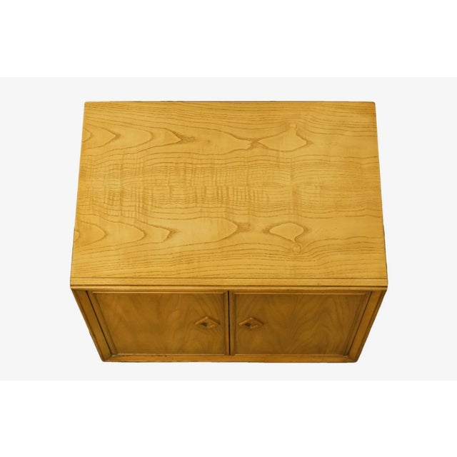 White of Mebane Contemporary Asian Inspired 26" Cabinet Nightstand 755-71 in Sand Finish For Sale In Kansas City - Image 6 of 11