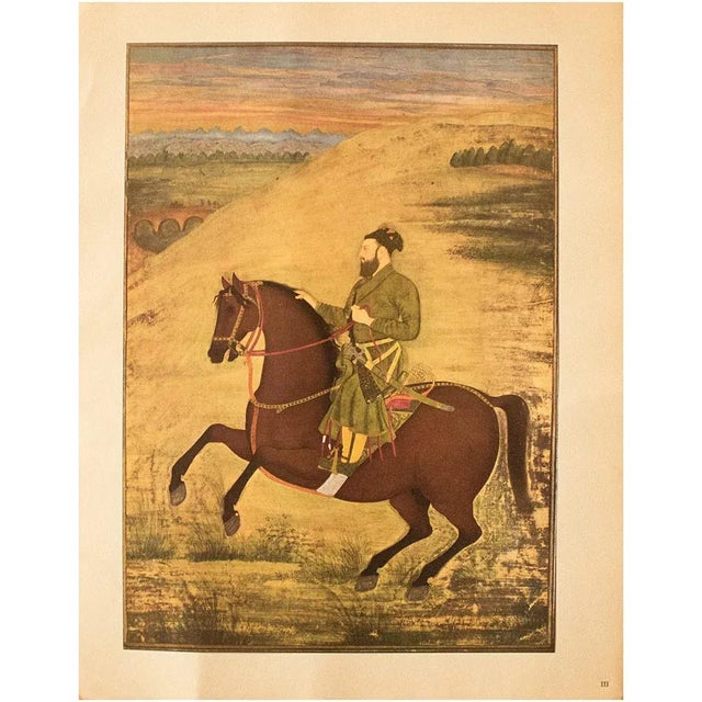 1950 Said Khan by Bitchitr Rai , Gold-Leafed Parisian Offset Lithograph For Sale - Image 12 of 13