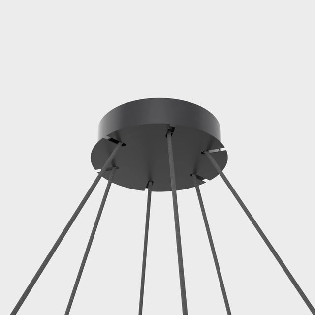 Not Yet Made - Made To Order Daniel Becker 'Emily Vertikal 6' Chandelier in Matte White/Oak for Moss Objects For Sale - Image 5 of 12