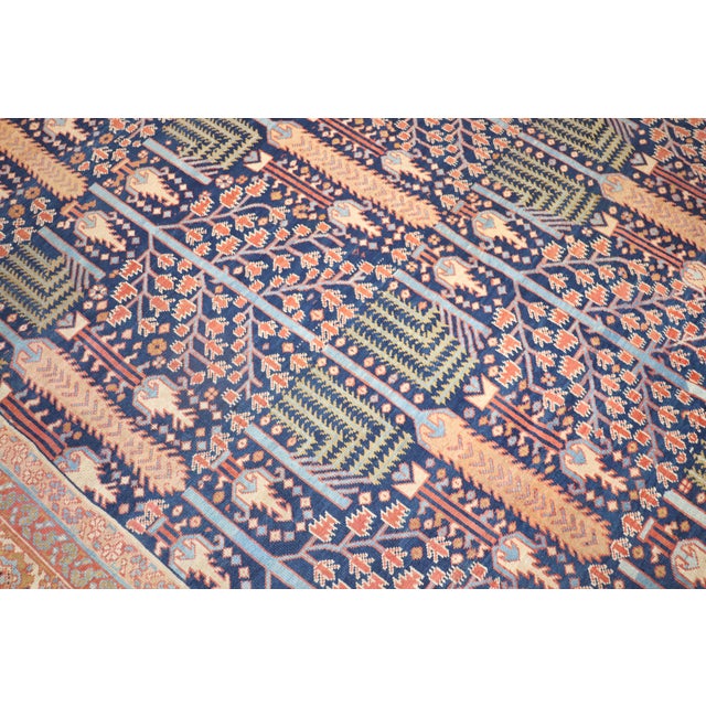 Early 20th Century Zabihi Collection Persian Bakshaish Tree of Life Room Size Rug - 10'10" x 14'2" For Sale - Image 4 of 12