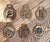 English Vintage Brass Equestrian Ornaments, Set of 6 For Sale - Image 3 of 3