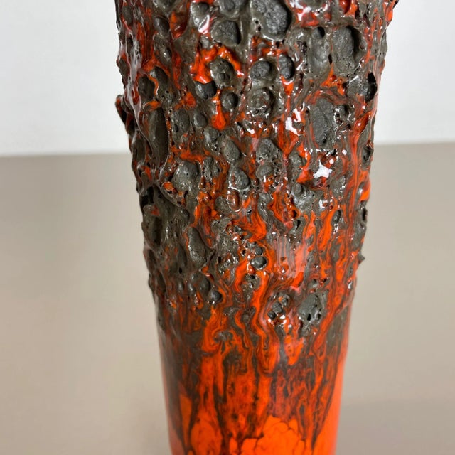 German Glaze Ceramic Studio Pottery Vase from Otto Keramik, 1970s For Sale - Image 10 of 18