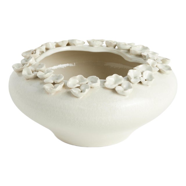 Petite Fleur Decorative Bowl For Sale