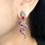Bochic “Orient” Ruby & Multi Sapphire Serpent Earrings Set In 18K Gold & Silver - a pair For Sale In New York - Image 6 of 9