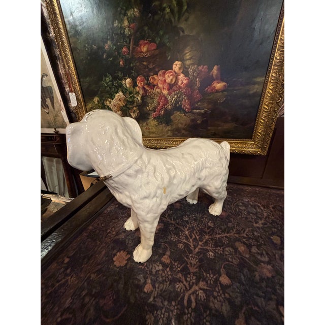 1920s 1920s Pair of Scottish Bo’ness Style Pottery “Wally Dogs” – Standing Spaniels [Gsj] For Sale - Image 5 of 9