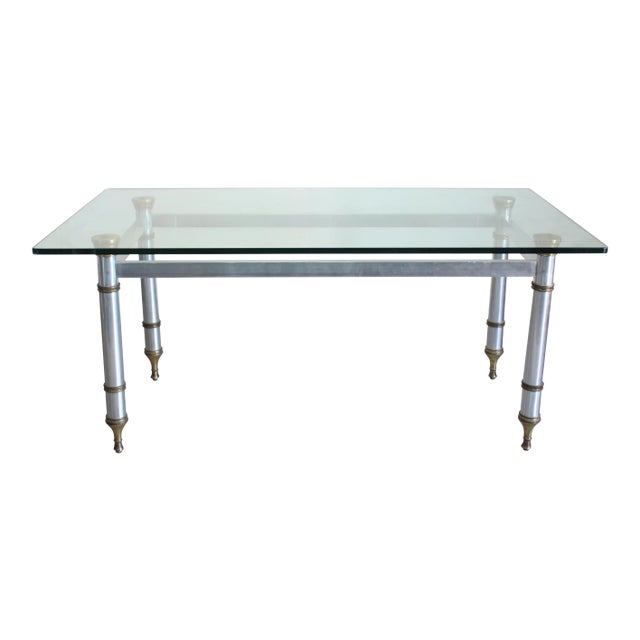 Vintage Aluminum Dining Table For Sale