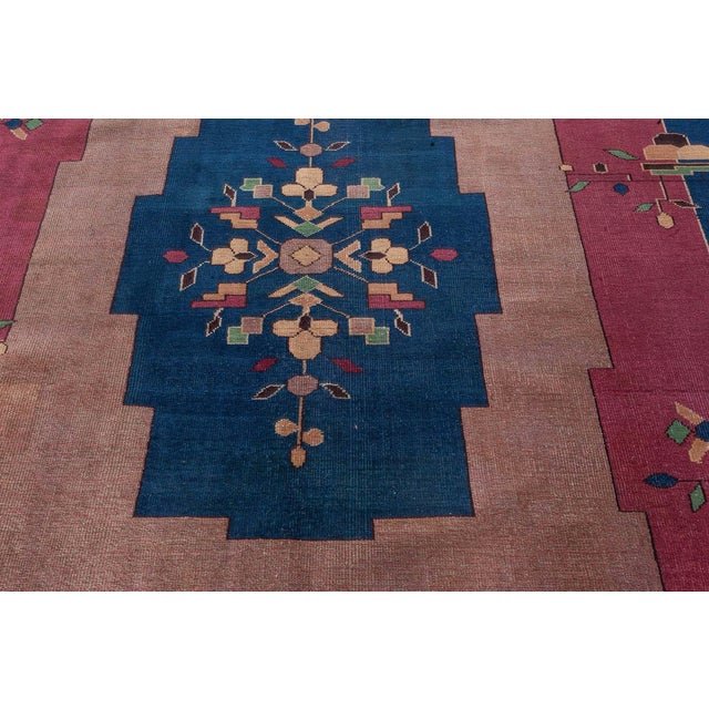 Doris Leslie Blau Vintage Chinese Art Deco Rug For Sale - Image 9 of 9