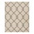 8x10 Geometric Trellis Hand-Tufted Wool Rug – Neutral Beige & Charcoal For Sale