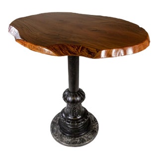 Enrico Bartolini Antiqued Nyc Lightpost Table For Sale