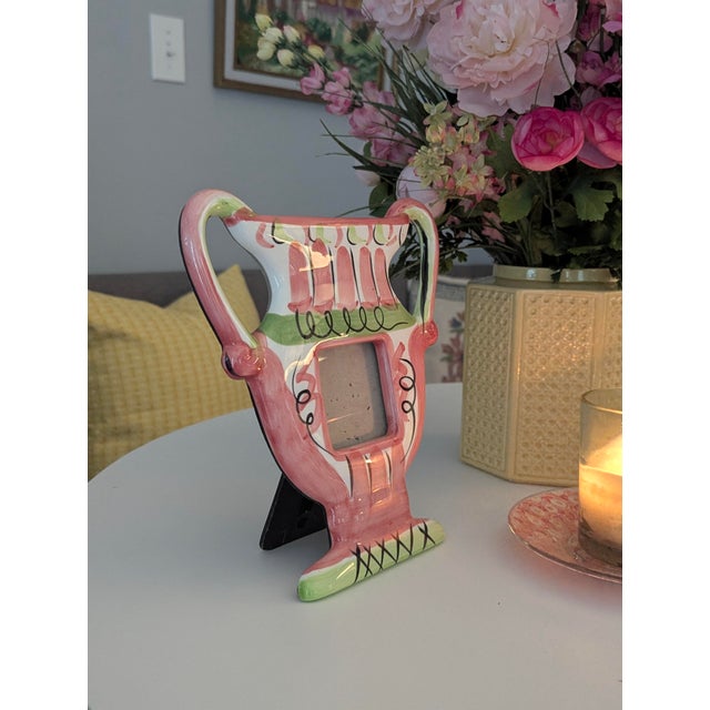 Vintage Pop Art Amphora Greek Vase Ceramic Picture Frame For Sale In Charlotte - Image 6 of 10
