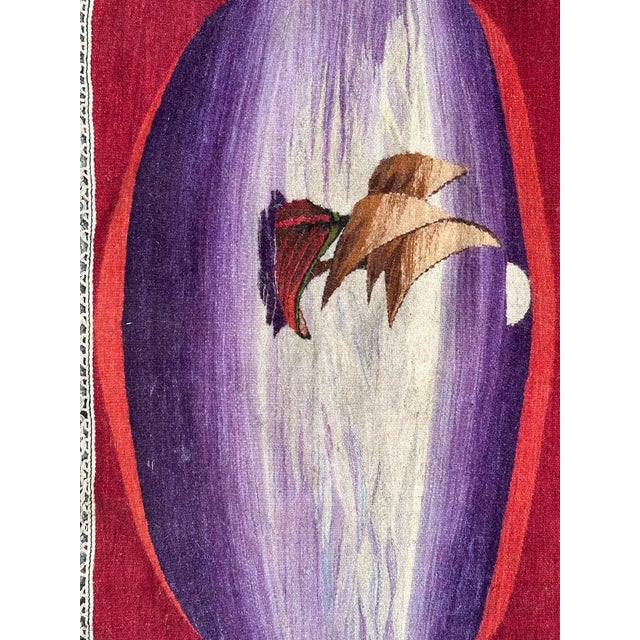 Mid-Century Modern Hand Woven Tapestry, 1960s For Sale - Image 9 of 17