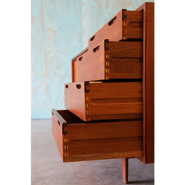 1950s Ib Kofod-Larsen for Clausen and Sons Denmark Teak Sideboard Buffet For Sale - Image 11 of 12