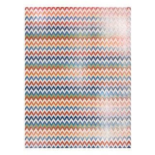 The House of Scalamandré Rainbow Mountain Wallcovering Wallpaper, Cobalt Rouge For Sale
