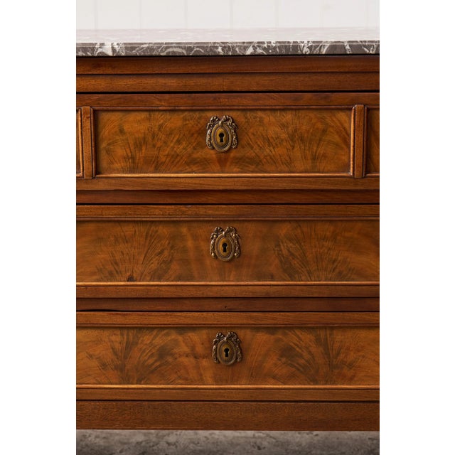 19th Century French Commode With Grey Top For Sale - Image 9 of 12