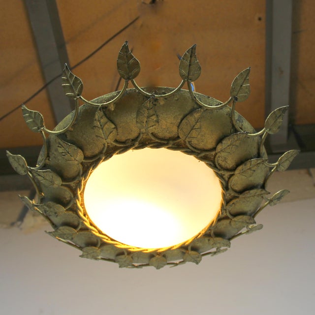 Vintage Sun-Shaped Lamp, 1960s For Sale - Image 3 of 4