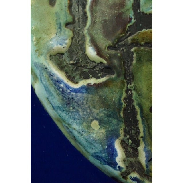 Vintage Lava Stone and Enamel Plaque by Mario Marinelli, 1950s For Sale - Image 12 of 18