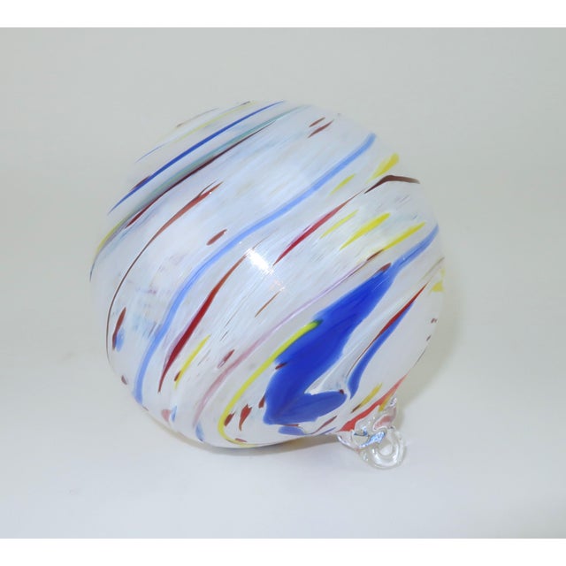 Murano Art Glass Christmas Holiday Ornaments Including Thames Glass, Set of 3 For Sale - Image 4 of 10