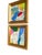 Two original mini paintings by Jessalin Beutler in a set with matching gold frames. Artwork is mixed media on canvas...