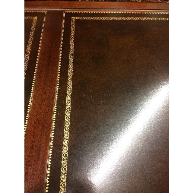 Vintage Executive Desk, Leather Top Desk, Sligh Furniture For Sale - Image 9 of 18