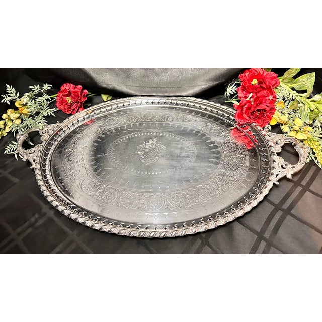 This is for an absolutely stunning rare Very Large Tea Set. The set is marked with the makers initials. The Tray is Martin...